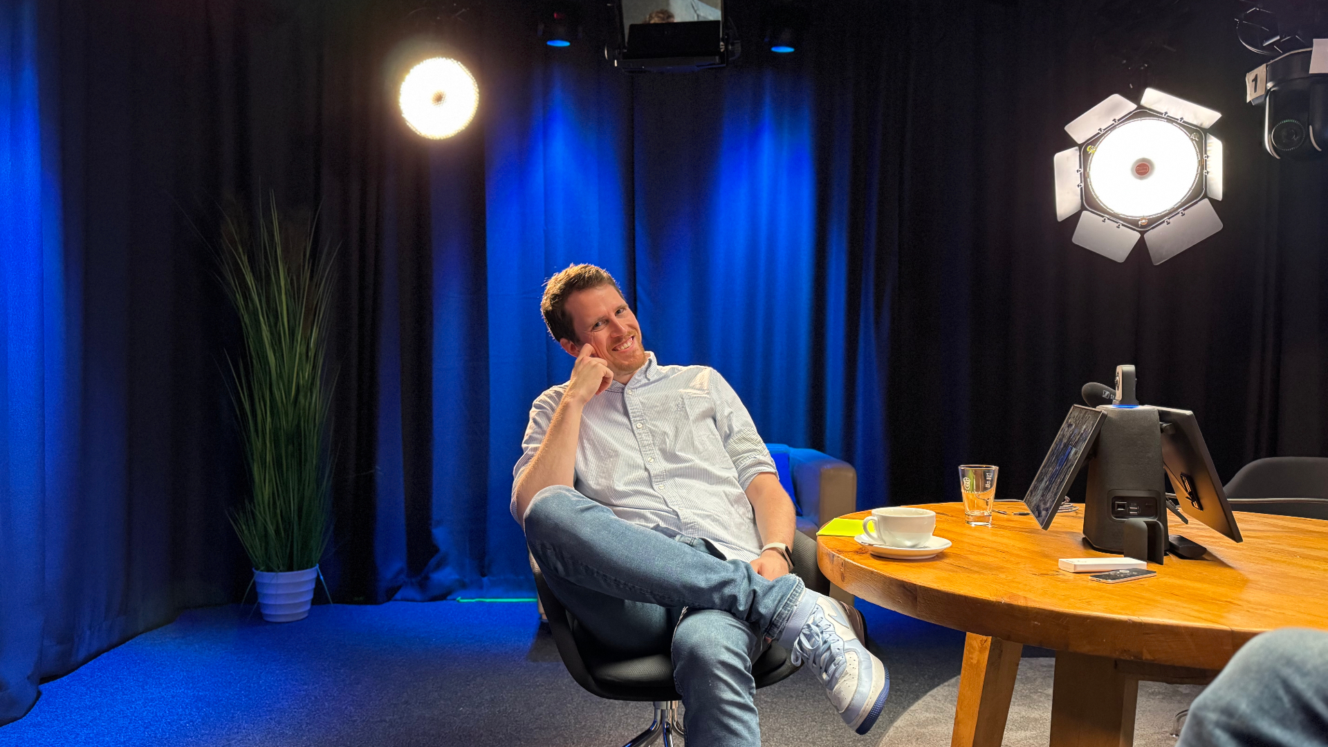 Atmosphärischer Moment vor der Aufnahme im Prismeo LAB