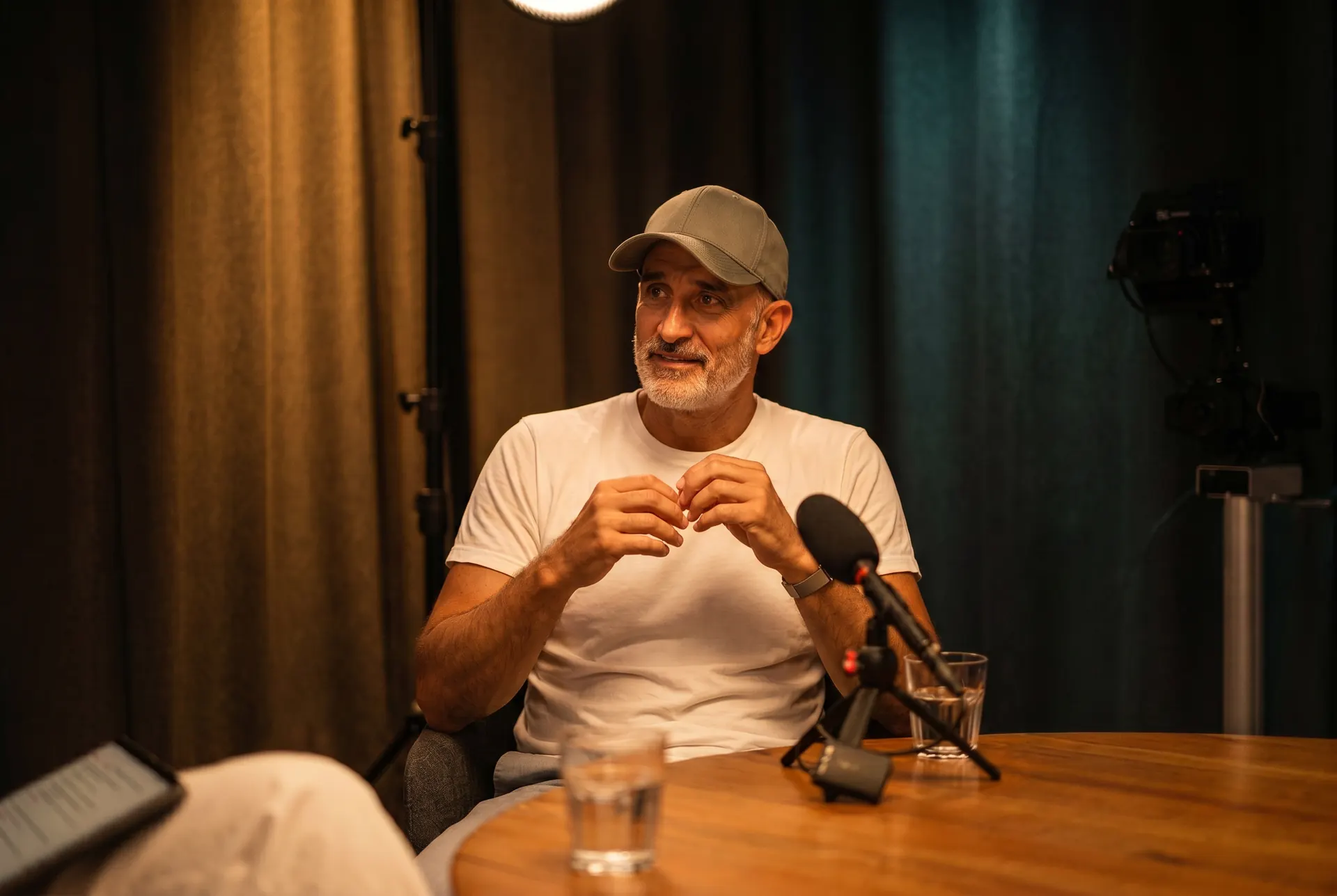 Podcast-Aufzeichnung im Studio des Prismeo LAB